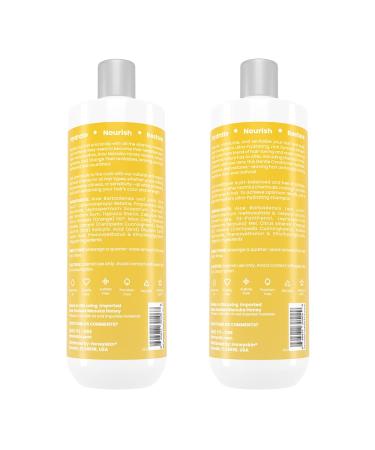 Honeyskin Hair Growth Shampoo & Conditioner Set - Coconut Oil, Manuka Honey & Aloe Vera - Sulfate Free - For Dry & Sensitive Scalp - Color Treated Hair - 16oz (Pack of 2) - Buy Online on GoSupps.com