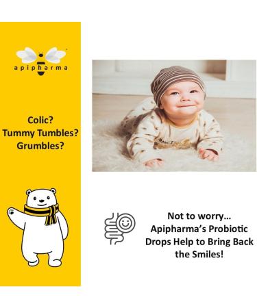 apipharma Infant Probiotic Drops with Vitamin D3 - for Kids Toddlers & Infants - Digestive Health & Immunity Support Gas & Discomfort Assistance (0.32oz) - Buy Online on GoSupps.com