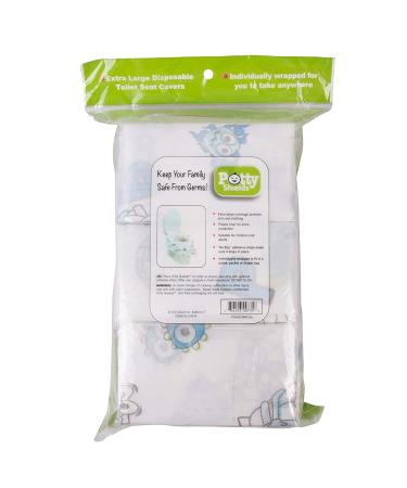 Disposable Toilet Seat Covers for Kids & Adults (12 Pack) - Germ Protect from Public Toilets - Waterproof  Individually-Wrapped  Plastic Lined for No Soak Thru  XL to Cover The Whole Toilet - Unisex - Buy Online on GoSupps.com