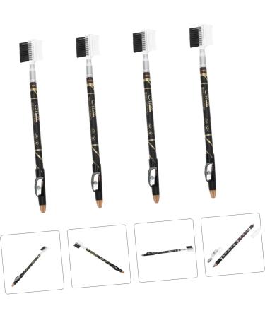 Beavorty 12 Pcs Two-in-one Eyebrow Pencil Eyebrow Pen Drawing Woman Eyebrow Pencils Miss 2 in 1 Tool - Buy Online on GoSupps.com
