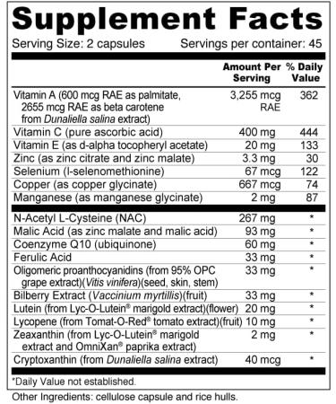 Wellness Resources Daily Protector Eye & Immune - Lutein, Lycopene, Zeaxanthin, Cryptoxanthin, Bilberry and More for Eye, Immune, and Skin Health (90 Capsules) 90 Count (Pack of 1) - Buy Online on GoSupps.com