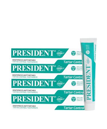 President President KIT 4 ANTI TARTARARARY TOOTHPASTE Contrasts the formation of plaque and caries. Fresh breath. RDA 60. 4x75 ml