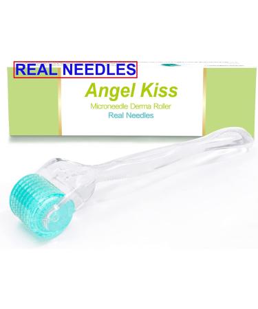 Angel Kiss Derma Roller 0.25mm Genuine Needle - 192 Microneedling Stainless Steel Microneedle Roller for Facial Skin Care