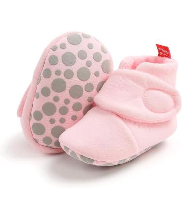 Matt Keely Baby Anti-Slip Soft Sole Slipper Booties | Pink Winter Boots 6-12 Months - Buy Online on GoSupps.com
