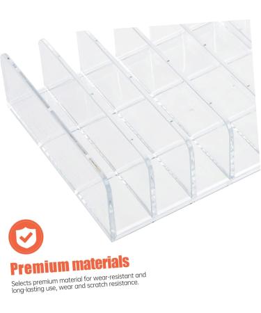 POPETPOP Cosmetic Storage Box Drawer Divided Makeup Organizer Plastic Cosmetic Organizer Cushion Powder Blush 17x12.5cm Transparent - Buy Online on GoSupps.com