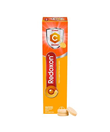 Redoxon Orange Vitamin C Effervescent Tablets 15 Orange Effervescent Tablets 15 Count (Pack of 1)