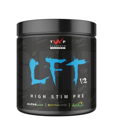 TWP Nutrition Platinum Series LFT V2 High Stim Strong Pre Workout 390g and 30 Servings 9 Great Flavours (Blue Snow Cone)
