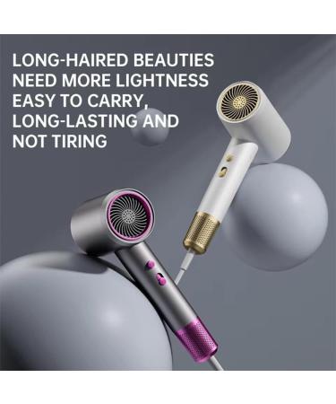 Numoya Hair Dryer Numoya Jetspeed Hair Dryer 2000w Adjustable Speed travel blow dryer with diffuser Numoya High Speed Hair Dryer Hair Dryer Travel Size for Home Travel (Gray) - Buy Online on GoSupps.com