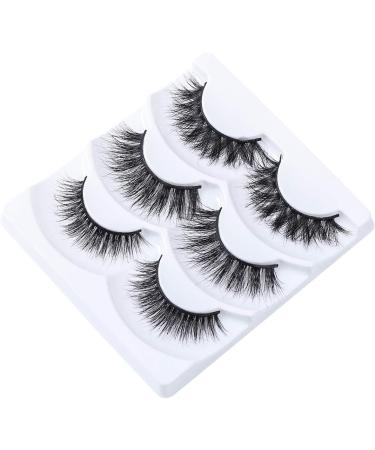 Mink lashes 3pairs High Volume Fluffy False Eyelashes Set L-02 - Buy Online on GoSupps.com