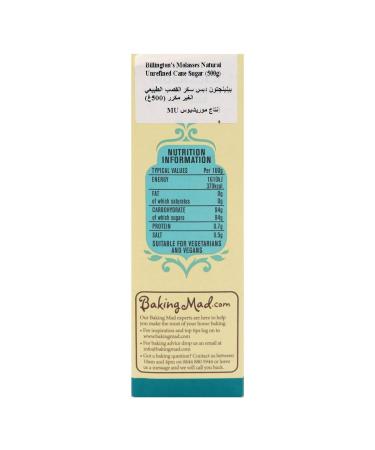 Billington's Natural Molasses Sugar 500g - Richest Flavor & Deepest Color | Premium Cane Sugar for Baking & Cooking - Buy Online on GoSupps.com