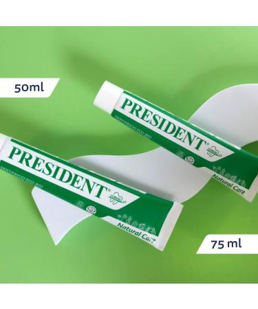  President President KIT 3 ECO-BIO TOOTHPASTE. Menthol-free and fluoride-free. Total natural protection for teeth and gums. Soothing natural antibacterial action. 3 x 75 ml - Buy Online on GoSupps.com