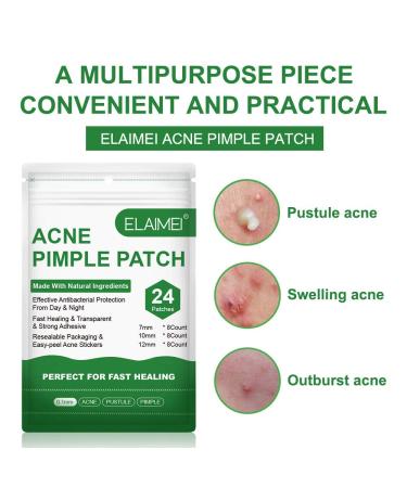 CGify Acne Pimple Patch 24 Patch * 5 Pack - Hydrocolloid Acne Spot Treatment Sticker for Healing Acne, Zits, and Blemishes - Buy Online on GoSupps.com