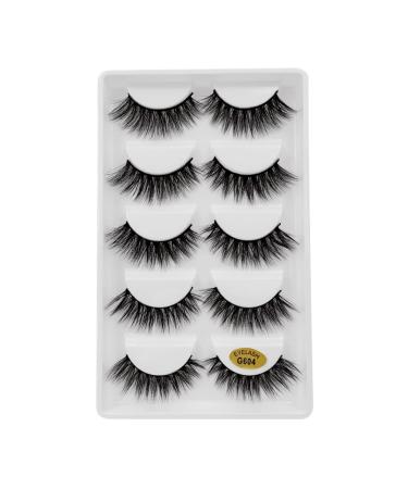 UAMOU 2-50 Boxes Eyelashes faux mink lashes natural 3d mink eyelashes volume false lashes in bulk cilios Cheerfully (Color : 5 Pairs G604 Size : 2 Boxes)