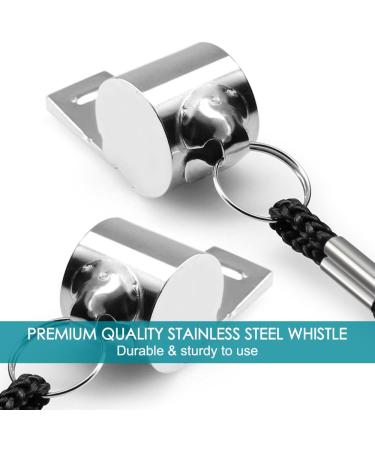 FineGood 7 Pack Plastic Coaches Referee Whistles with Lanyards  1 Pcs Stainless Steel Metal  Colorful Whistles for Football Sports Lifeguards Survival Emergency Training - Multi-Color - Buy Online on GoSupps.com