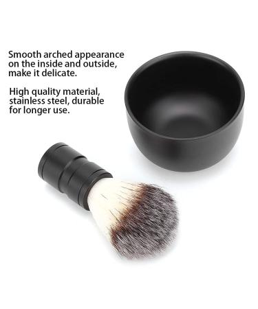 Shop Kcabrtet Men's Shaving Brush Set | Stainless Steel Soap Bowl & Beard Cleaning Tools - Premium Grooming Essentials - Buy Online on GoSupps.com