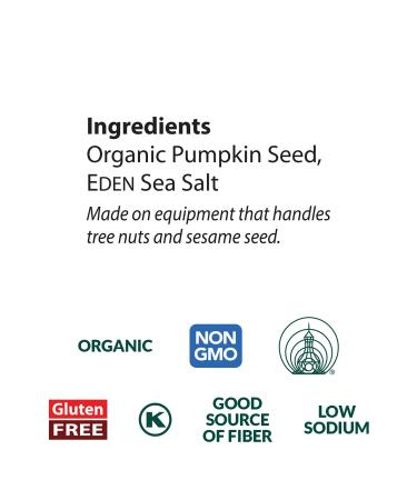 Eden Organic Pumpkin Seeds Pocket Snacks 1 oz (24-Pack Case) - Dry Roasted, Lightly Salted Pepitas - Buy Online on GoSupps.com
