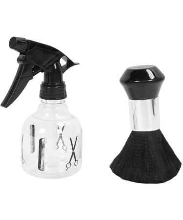 Hairdressing Cape Tool Set Transparent Water Sprayer Haircut Cape Set Nylon Neck Feather Duster Brush Complete Tool (Golden Print) - Buy Online on GoSupps.com