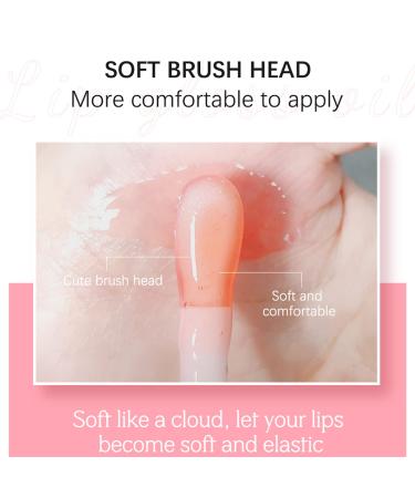 Hydrating Plumping Lip Gloss - Long Lasting Non-Sticky Tinted Balm with Big Brush & Glitter Shine - Black - Buy Online on GoSupps.com