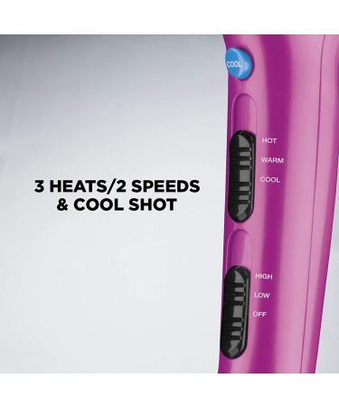 Conair 1875 Watt Cord-Keeper Hair Dryer Pink | Powerful and Portable Hair Styling Tool - Buy Online on GoSupps.com