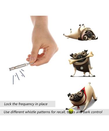 Professional Dog Whistles - Hongecb 2-Piece Stainless Steel Set | Adjustable Pitch Frequency Lock for Effective Dog Training - Buy Online on GoSupps.com