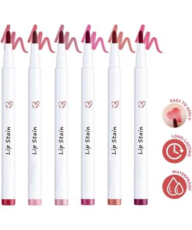  Generisch Set of 6 long-lasting liquid lip pencils - 2 in 1 - Waterproof - Several colors available - Buy Online on GoSupps.com