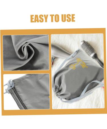 PAMINGONO 2pcs Fabric Hair Dryer Drawstring Bags Grey Hair Dryer Bags Drawstring Hair Dryer Bags 25.00X22.00X0.50CM - Buy Online on GoSupps.com