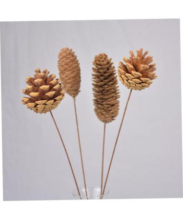 Zerodeko Dried Flower Floral Pinecone Flower Bouquet Diy Crafting Accessories Natural Dried Flowers Country Wedding Decor - Buy Online on GoSupps.com
