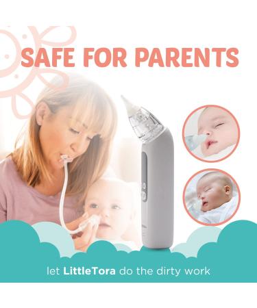 LitteTora Rechargeable Baby Nasal Aspirator - Electric Mucus Sucker for Infants & Toddlers - Buy Online on GoSupps.com