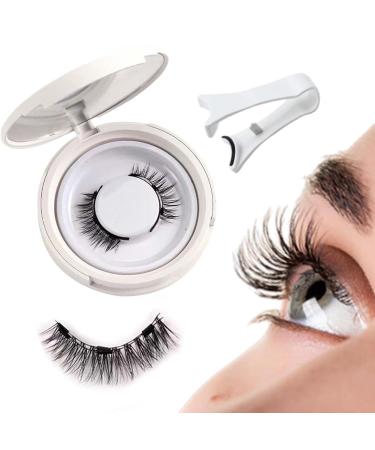Icerostma Magnetic Eyelashes Magnetic Eyelashes Without Eyeliner Pesta as Magn ticas Naturales Reusable Magnetic Self Adhesive Eyelashes No Glue Magnetic Lashes with Applicator (Fuller)