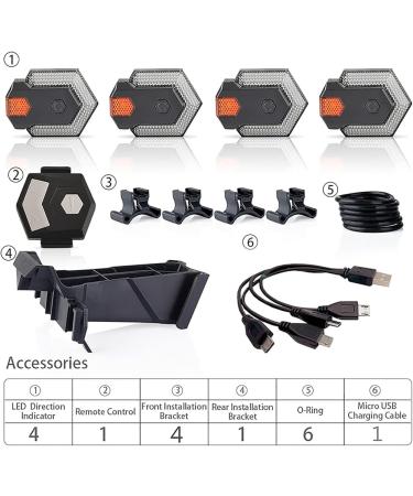 NITEBEAM CarryBright CBX4 Bicycle Turn Signals - Smart Wireless Remote Bike Direction Indicator & Horn for Safe Cycling - Buy Online on GoSupps.com
