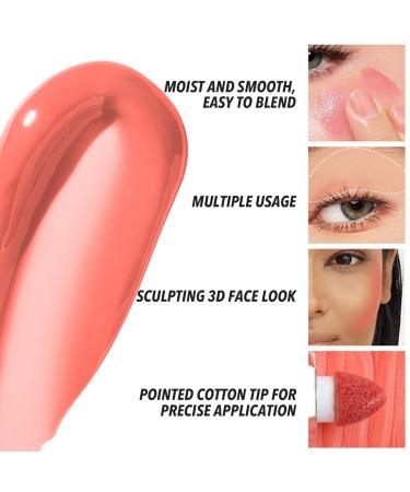 Gloristic Liquid Blush - Vitamin Rich with Castor Oil | Waterproof, Long Lasting | Halal, Vegan, Cruelty-Free (Cherry) - Buy Online on GoSupps.com
