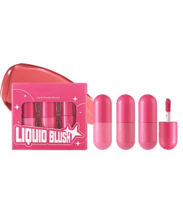 Blush Liquid Natural Blush Long Lasting Liquid Blusher Highlighter Rouge for high pigment color and provides a finish