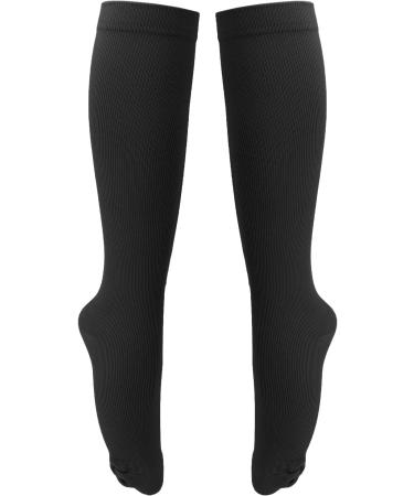 Buy Weikeya Women's Compression Stockings with Zipper - Closed Toe 15-20 mmHg XXL Black | Muscle Regeneration Aid & Fatigue Prevention - Buy Online on GoSupps.com