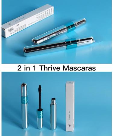 Mirora 2-in-1 Waterproof Mascara for Natural Lengthening and Thickening - 4D Silk Fiber Formula for 5x Longer Lashes - Won't Clump, Lasts All Day - Dark Cyan (1 Pack) - Buy Online on GoSupps.com