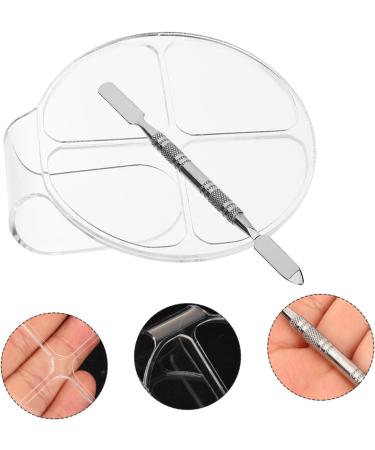 Didiseaon 6 Sets Acrylic Powder Chassis Cosmetic Mixing Pallet Color Display Plate Eyeshadow Palettes Makeup Gadgets Makeup Palette Spatula Cosmetic with Spatula Supplies Liquid Foundation - Buy Online on GoSupps.com