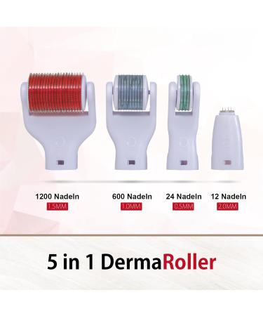 Incellice Derma Roller Set | 5-in-1 Microneedle Kit for Face & Body | Professional Skincare Solution for Men & Women | International Shipping Available - Buy Online on GoSupps.com