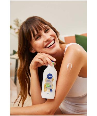 NIVEA Natural Balance Oat Body Lotion 350ml - 100% Natural Oats 48h Intensive Moisture Body Cream - Buy Online on GoSupps.com
