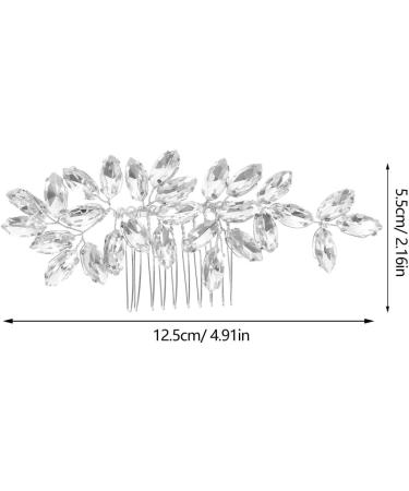 FOMIYES Bridal Hair Comb Clips Wedding Rhinestone Hair Clips Sparkly Hair Piece Elegant Gem Hair Accessories for Women Girls - Buy Online on GoSupps.com
