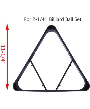 CROWN ME Billiards 16 Ball Triangle Rack - Portable Pool Table Equipment for Regulation Size Billiard Balls - Snooker Accessories - Buy Online on GoSupps.com
