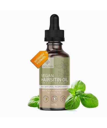 New: Enolenia Hairsitin hair growth serum with basil & castor anti -hair loss for men & women with thinner hair strengthen hair roots - 100 ml - Buy Online on GoSupps.com