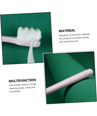 Beaupretty 12 Stk Sustainable Hair Toothbrush - Soft Bristles Portable Cleaning Tool for Pregnant Women | Eco-Friendly PP Wave Design - Buy Online on GoSupps.com