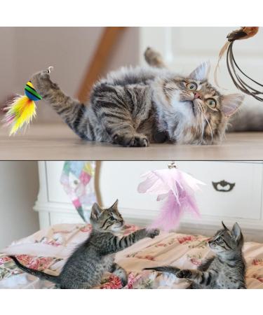 Shop ZDQC Interactive Cat Toys: Magic Bells Feathers & Saugbag - Boost Your Cat's Playtime! - Buy Online on GoSupps.com