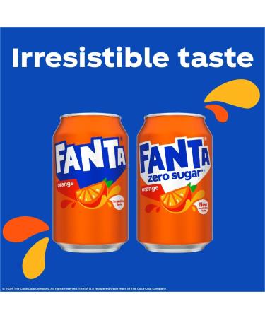 Fanta Boisson orange douce du z ro 330 ml (24 bo tes) Orange 330 ml (Lot de 24) - Buy Online on GoSupps.com