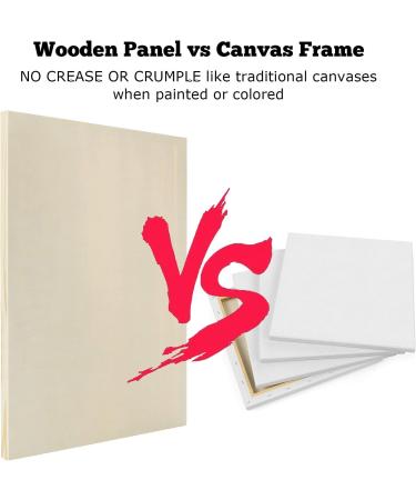 6PCS 12x16 Inch Wood Painting Panels - Craft Canvas Panel Boards for Arts & Crafts - Buy Online on GoSupps.com