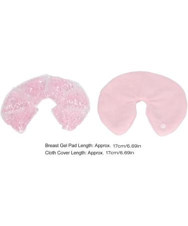 Breast Gel Pad Hot Cold Compress - Promote Milk Flow Reduce Swelling Special Shape - Pink | International Shipping - Buy Online on GoSupps.com