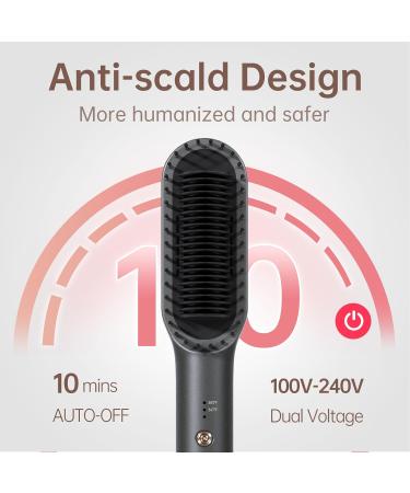 Hair Straightener Brush for Dry/Wet Hair - Fast Styling Reduces Heat Damage Dual Voltage Portable & Travel-Friendly - Buy Online on GoSupps.com