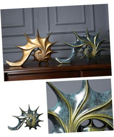 Cabilock Ornament Home Decor Bar Desktop Decoration Home Resin Decoration Conch Display Porch - Buy Online on GoSupps.com