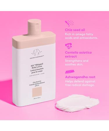 Drunk Elephant Sili Whipped Body Lotion - 240 ml/8 fl oz - Rich Daily Moisturizing Lotion - Clean Clinical Skincare - Cruelty-Free - Free of Essential Oils Silicones and Fragrance - Buy Online on GoSupps.com