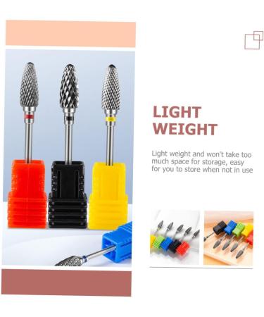 Ipetboom Nail Polisher Professional Nail Bits for Nail Drill Metal Nail Bits Nail Drill Bits for Acrylic Nails Hand Wisking Tool Electric Tungsten Steel Alloy Electric Drill Manicure 7x1.3cm As Shown 1 - Buy Online on GoSupps.com
