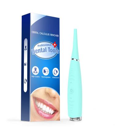 Teeth Cleaner Teeth Cleaning Kit : 5 Modes Teeth Cleaning Tools Rechargeable & Waterproof Blue